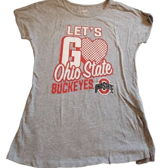 Women's Ohio State Buckeyes Gray T-Shirt - Extra Large - Picture 1 of 1